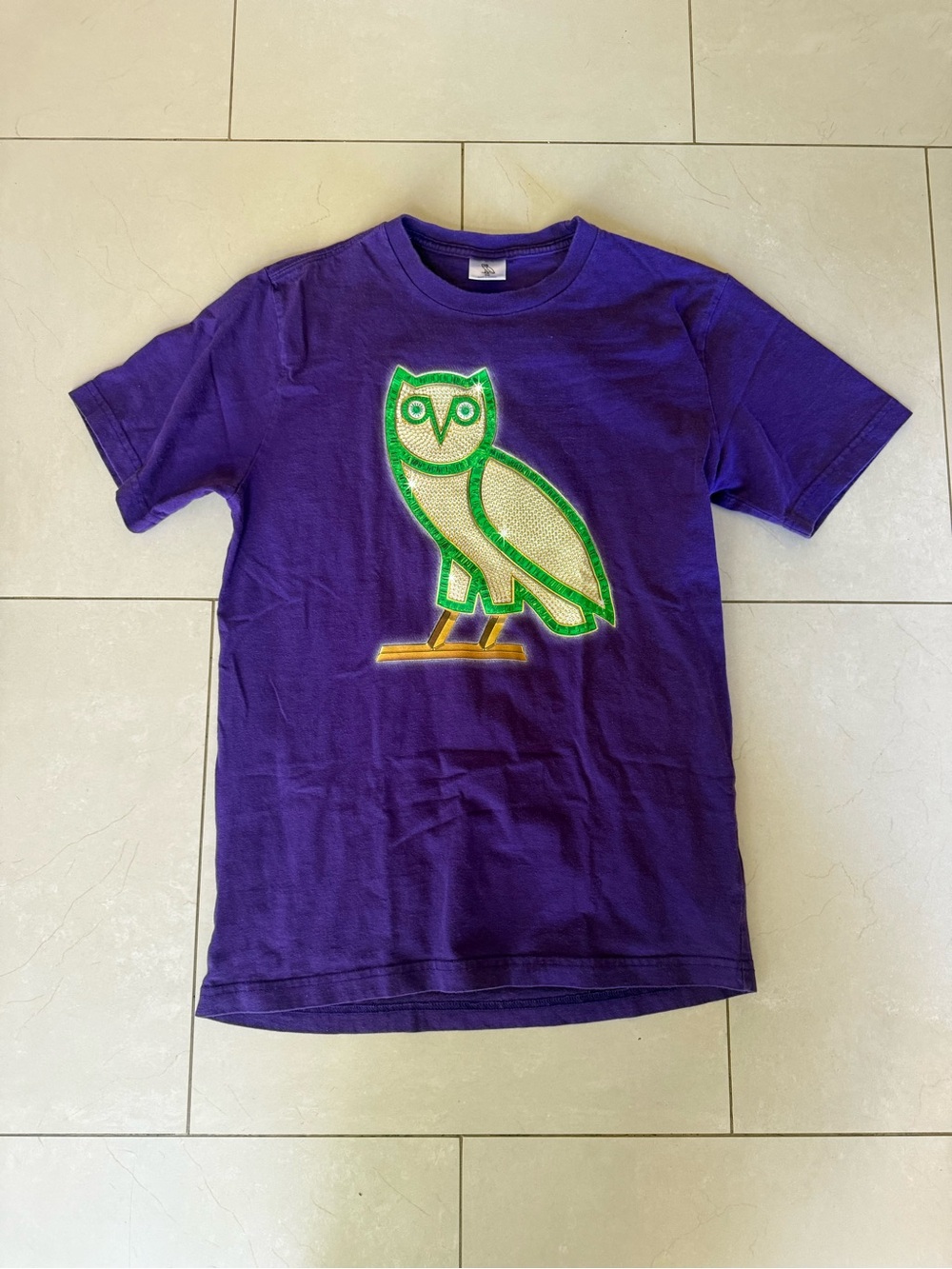 OVO October’s Very Own “pen & pixel graphics” purple t shirt